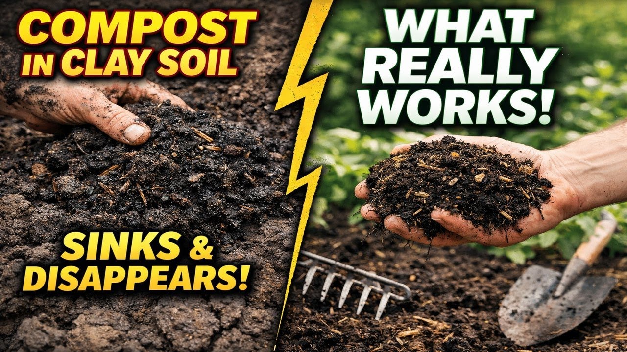Why Compost Sinks Into Clay Without Fixing Anything — And What Actually Works