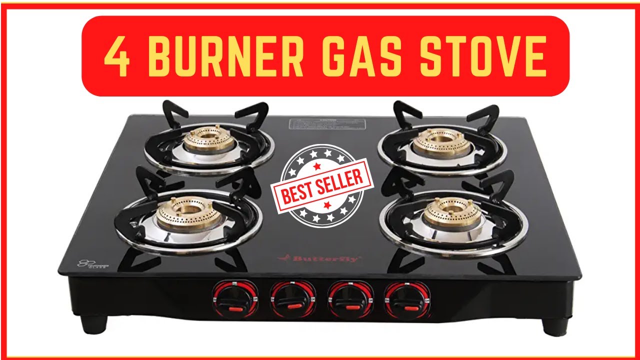 Butterfly Smart Glass 4 Burner Gas Stove | Amazon India