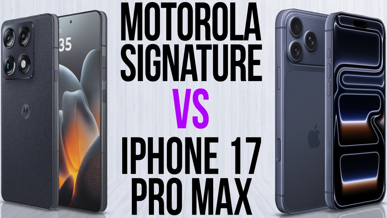 Motorola Signature vs iPhone 17 Pro Max (Comparativo & Preços)