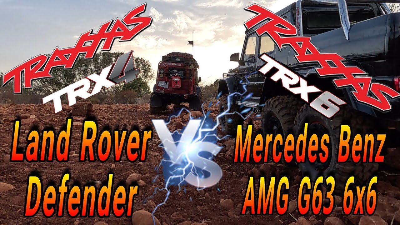 RC Traxxas Trx4 Vs TRX6 Mercedes 6x6 - Trail Crawling  