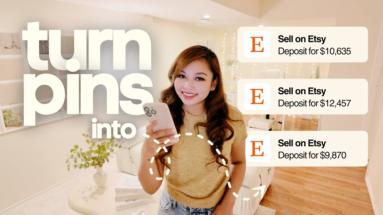 how i use pinterest to get free traffic + sales on etsy