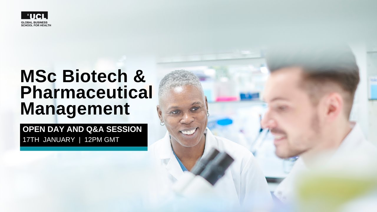 MSc Biotech and Pharmaceutical Management Open Day and Q&A Session