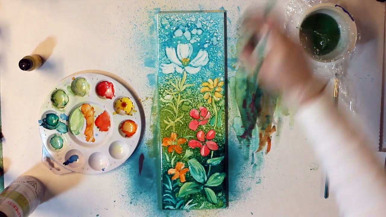 How I Paint with Alcohol Ink on Tiles