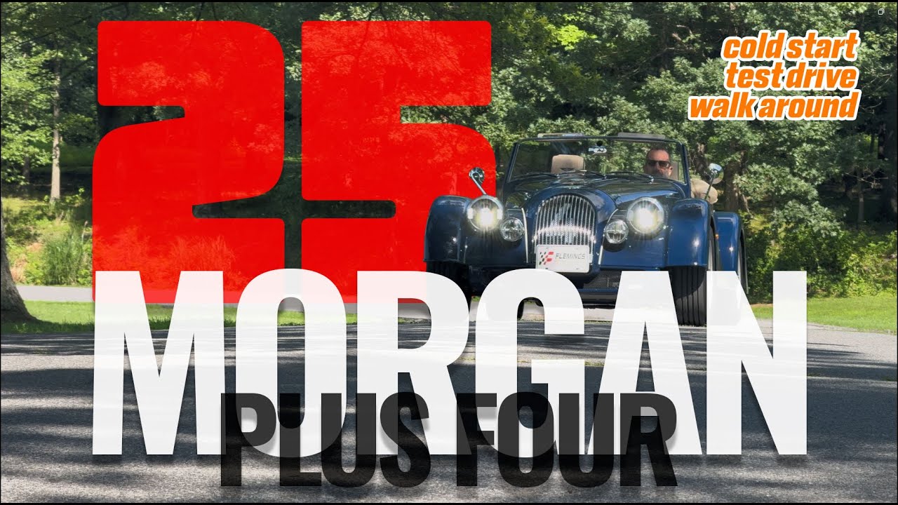 Morgan Plus 4 z 2025 r. &ndash; wyjątkowy brytyjski roadster z silnikiem BMW Turbo Power, podgrzewanymi...