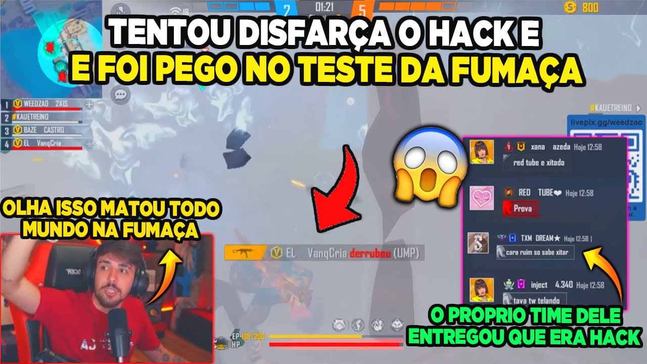 WEEDZÃO DESCOBRE HACK NO TESTE DA FUMAÇA, ELE TENTOU DISFARÇAR MAS FOI DESCOBERTO!