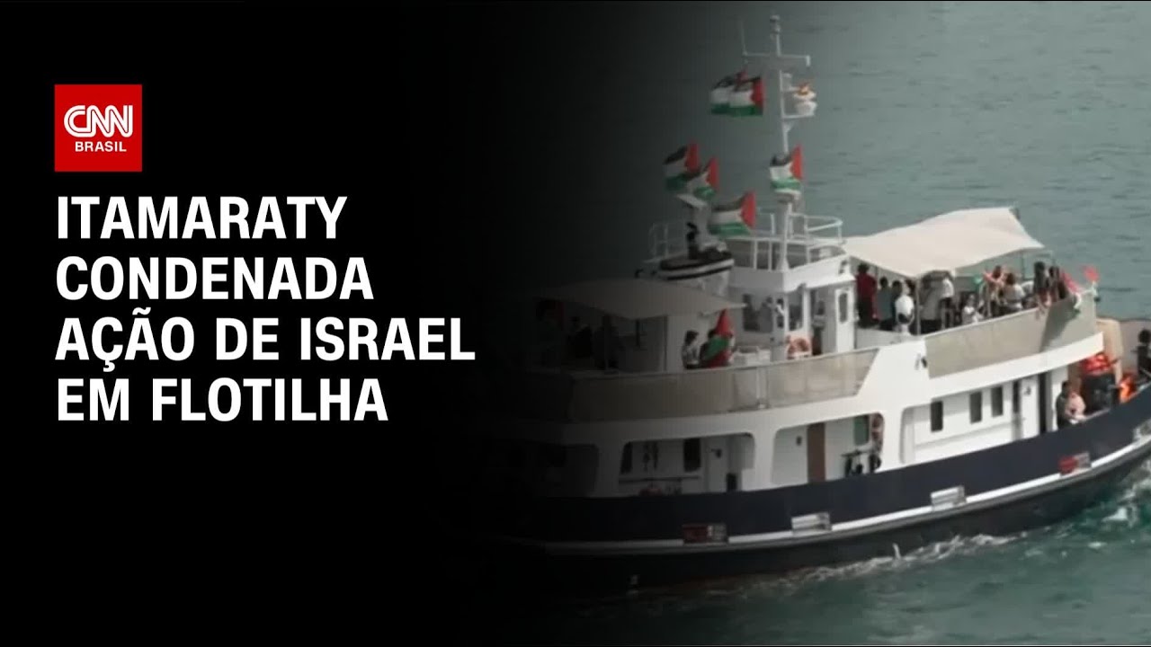 Itamaraty condena interceptação de flotilha com brasileiros por Israel | LIVE CNN