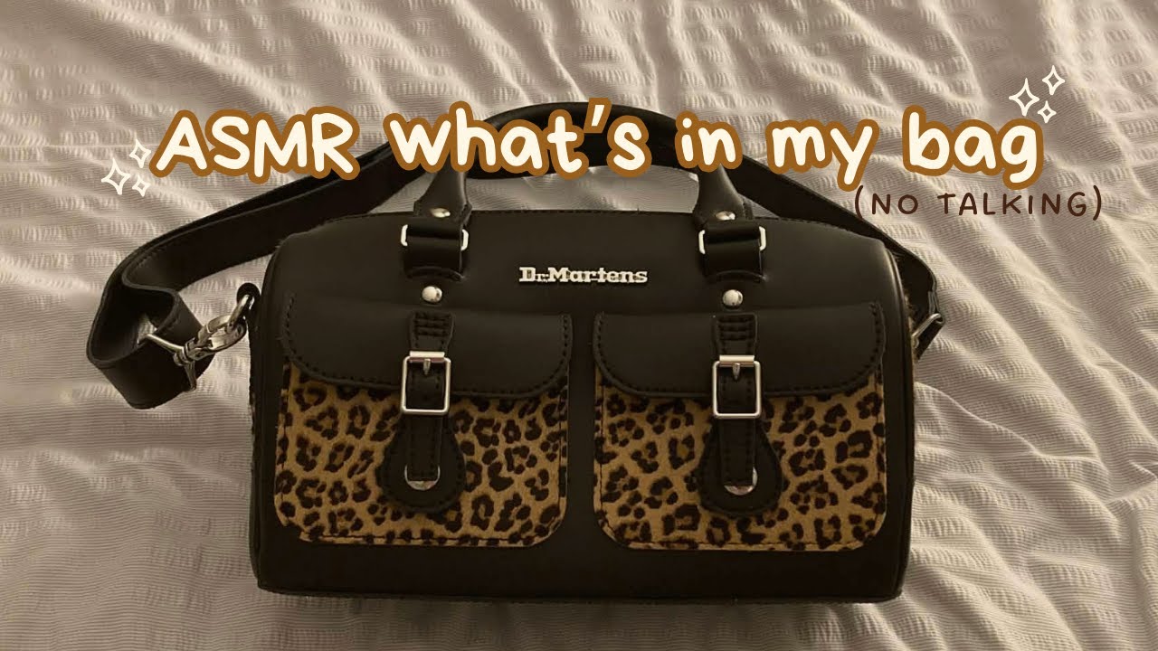ASMR what's in my bag (no talking)