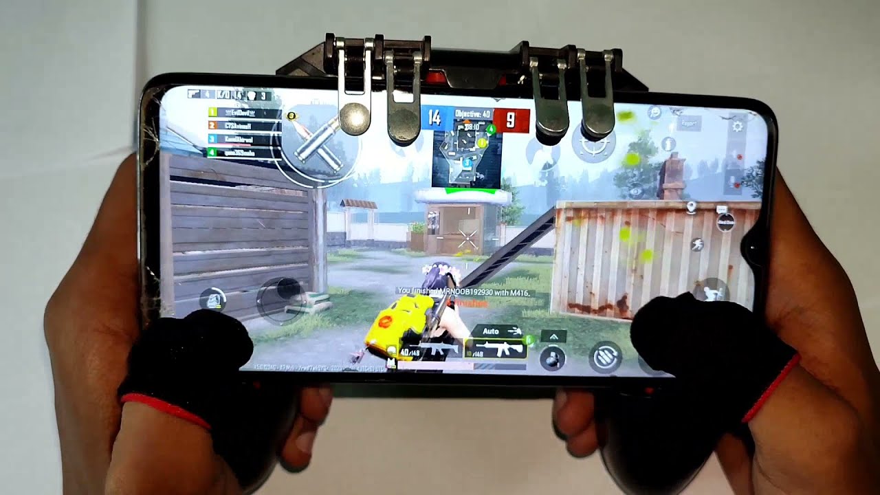 PUBG MOBILE WITH AK 66 CONTROLLER PUBG MOBILE | Pubg mobile game controller ak66 for Android