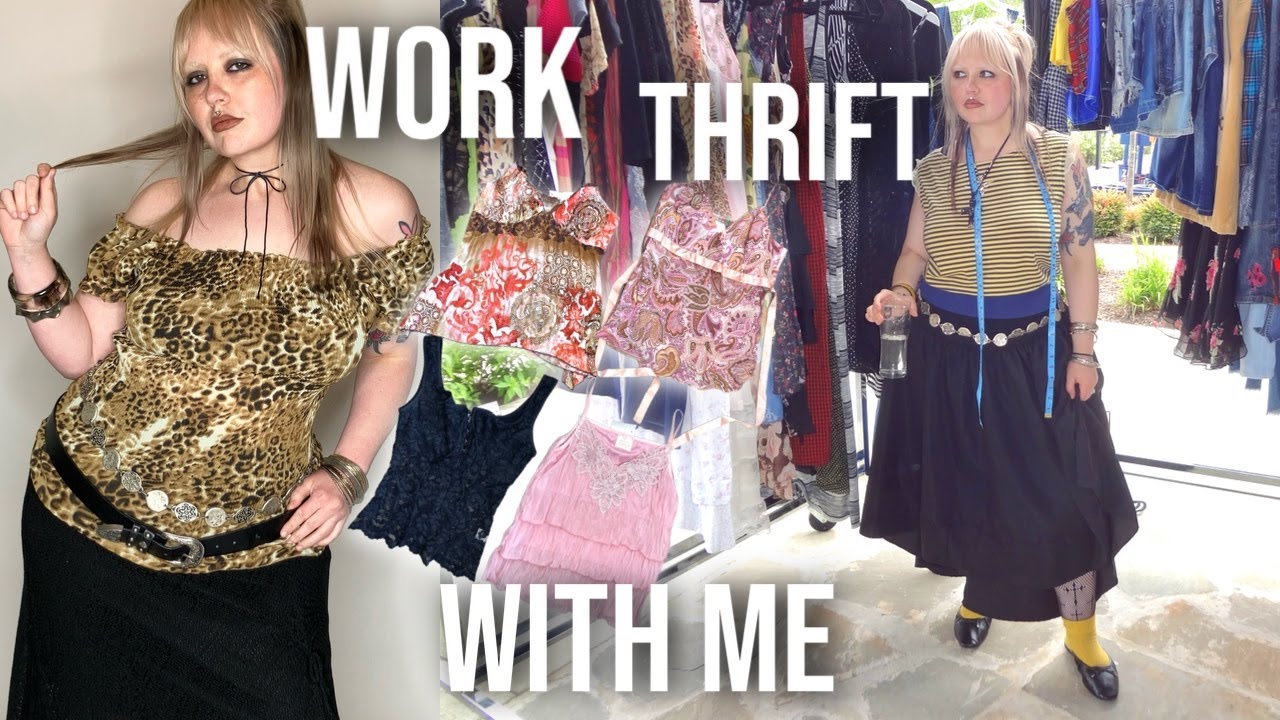 Work & Thrift with me as a Stylist/Content Creator + Thrift Haul