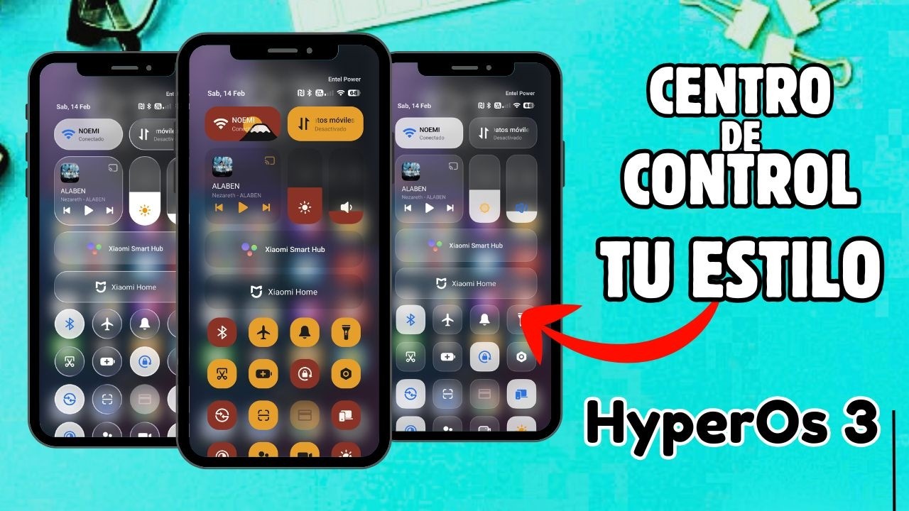 Cambia YA!! Tu Centro de Control HOS 3 a tu Estilo en tu Xiaomi - Redmi - Poco