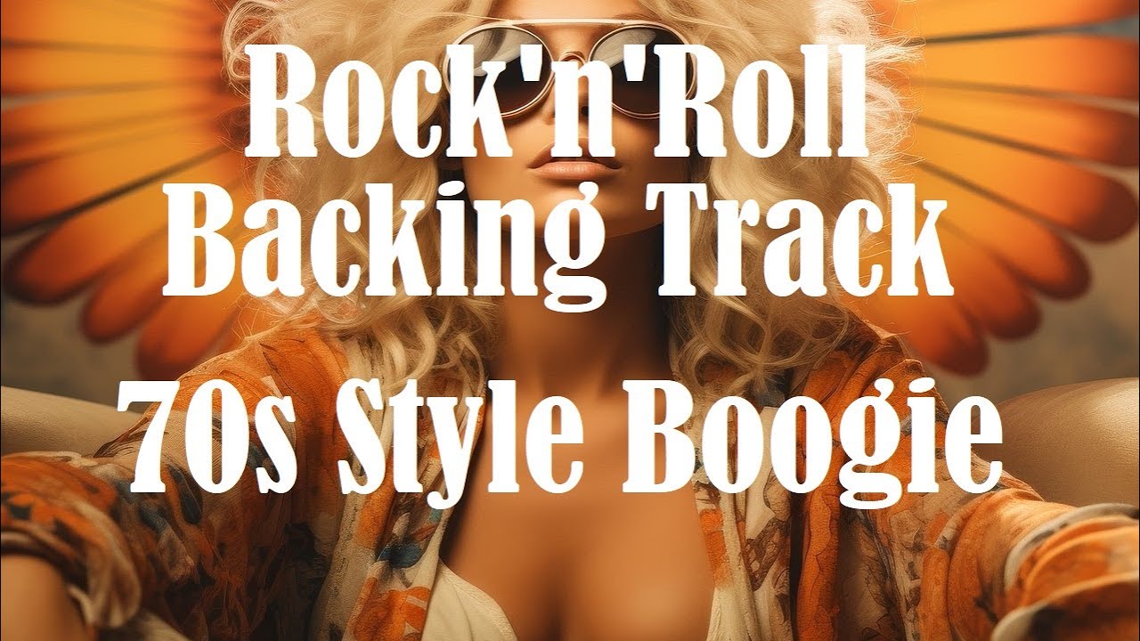 Rocking 70’s Boogie Rock’n’Roll Guitar Backing Track in A