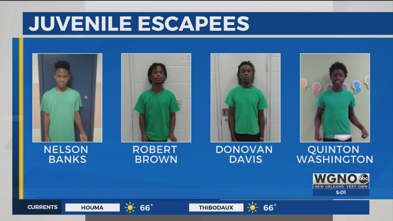 Four juveniles escape from Juvenile Justice Intervention Center: Two apprehended