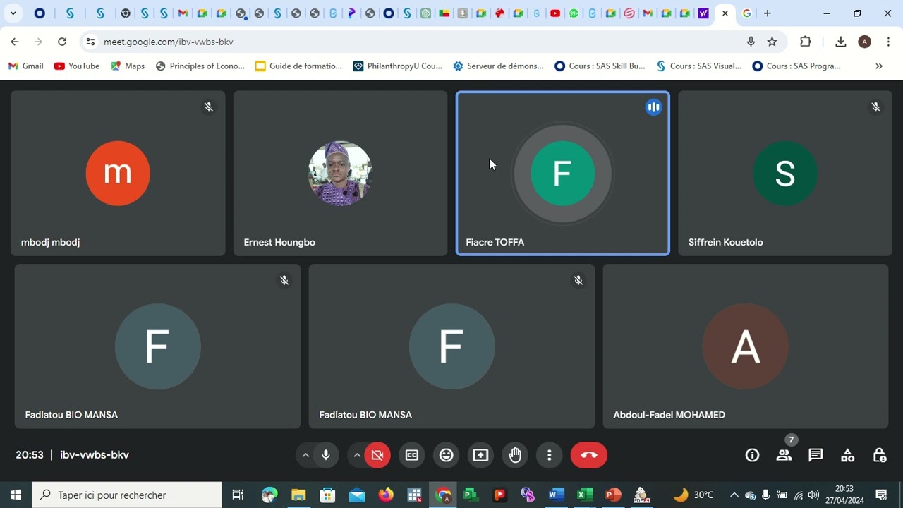Deuxième vague formation de digitalisation d'un formulaire de collecte de données dans KoboToolbox