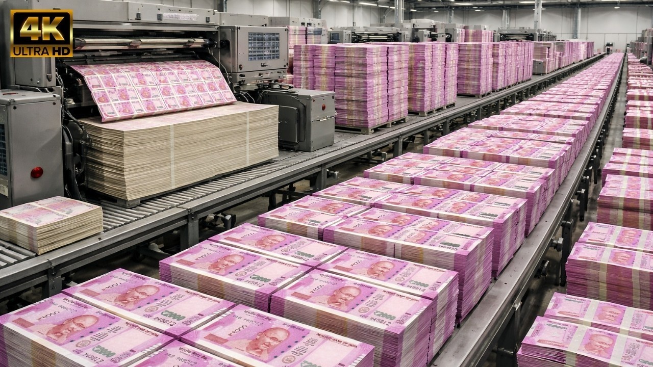Inside India&rsquo;s Money Printing Factory: From Paper to Indian Rupee Notes | Full Process