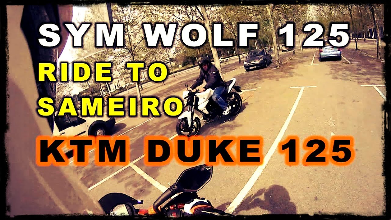 KTM Duke 125 & Sym Wolf 125, Ride to Sameiro Falperra Resume,Laranjinha ABS Motorbike,Braga,Portugal