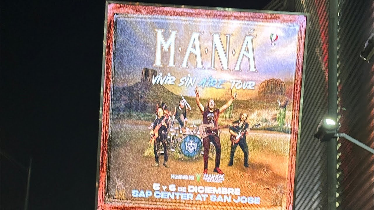 Maná en vivo clavado en un bar san jose ca 12/06/2025 vivir sin aire tour 