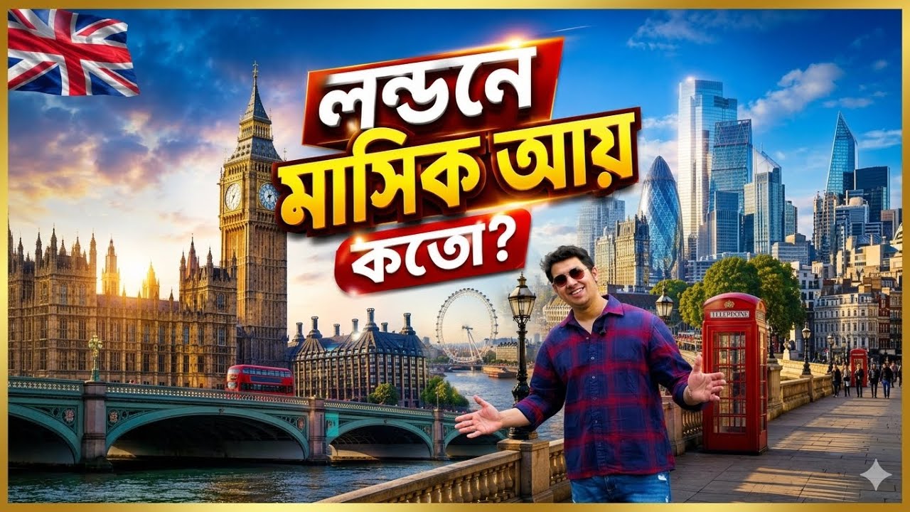 লন্ডনে সর্বনিম্ন ও সর্বোচ্চ মাসিক বেতন কত? 💸💰| Monthly Income In London, UK.🇬🇧