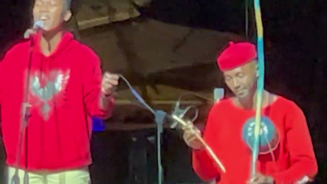 Xhosa Uhadi bow with voice accompanying, Umtiza Arts Festival, East London, South Africa, 2023