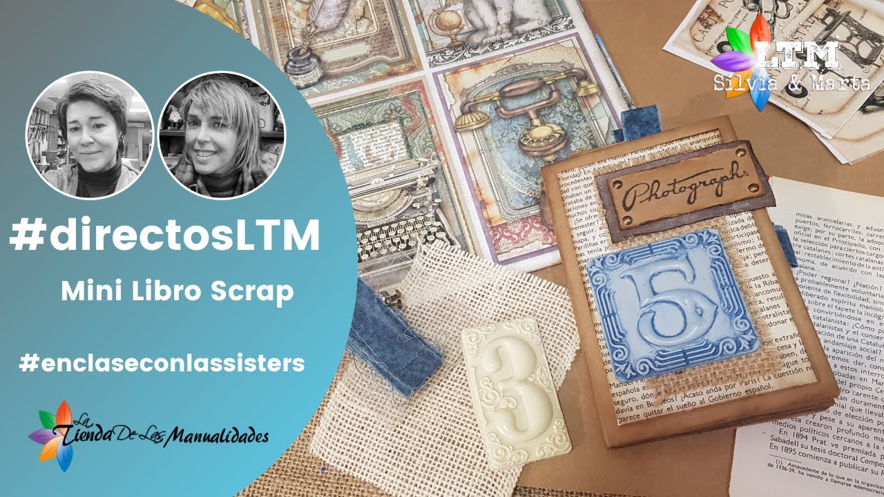 Mini Libro Scrap con las Sisters
