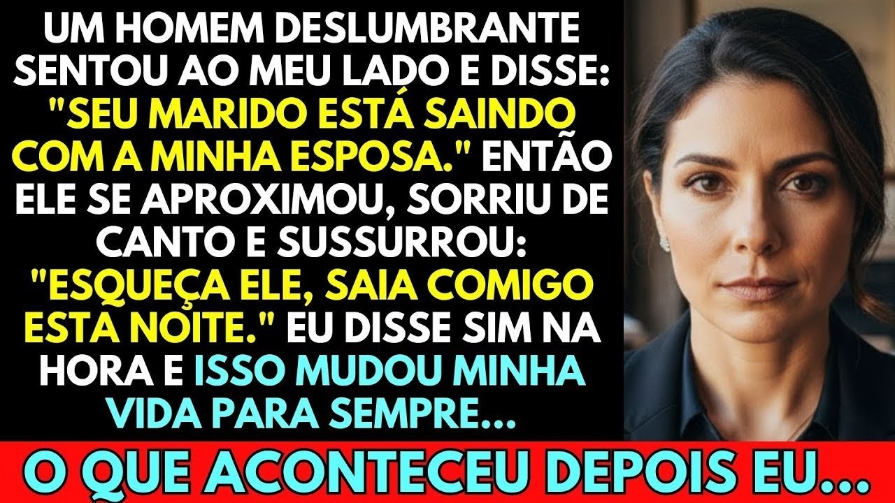 UM HOMEM QUE NUNCA VI SENTOU AO MEU LADO E REVELOU QUE MEU MARIDO TAVA ME TRAINDO COM SUA ESPOSA...