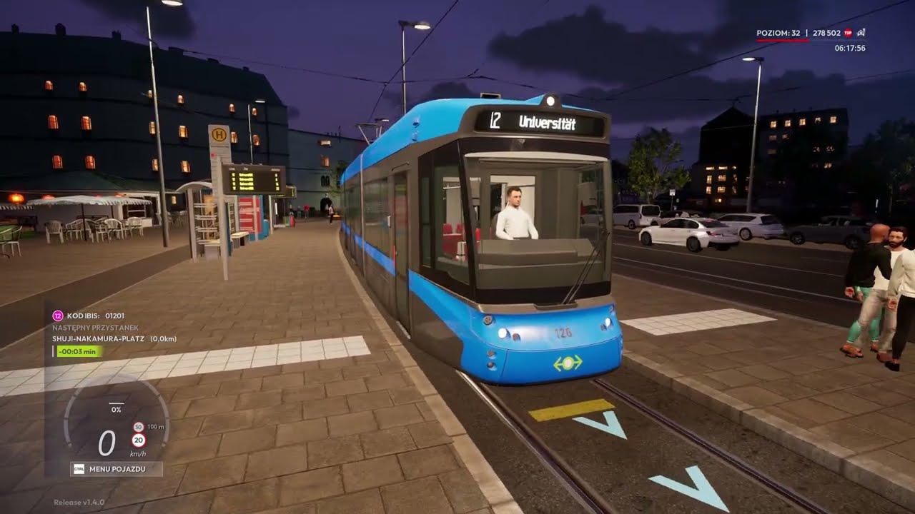 CTS Tram #14 Ładnym tramwajem po przyjemnej trasie nr 12 :D