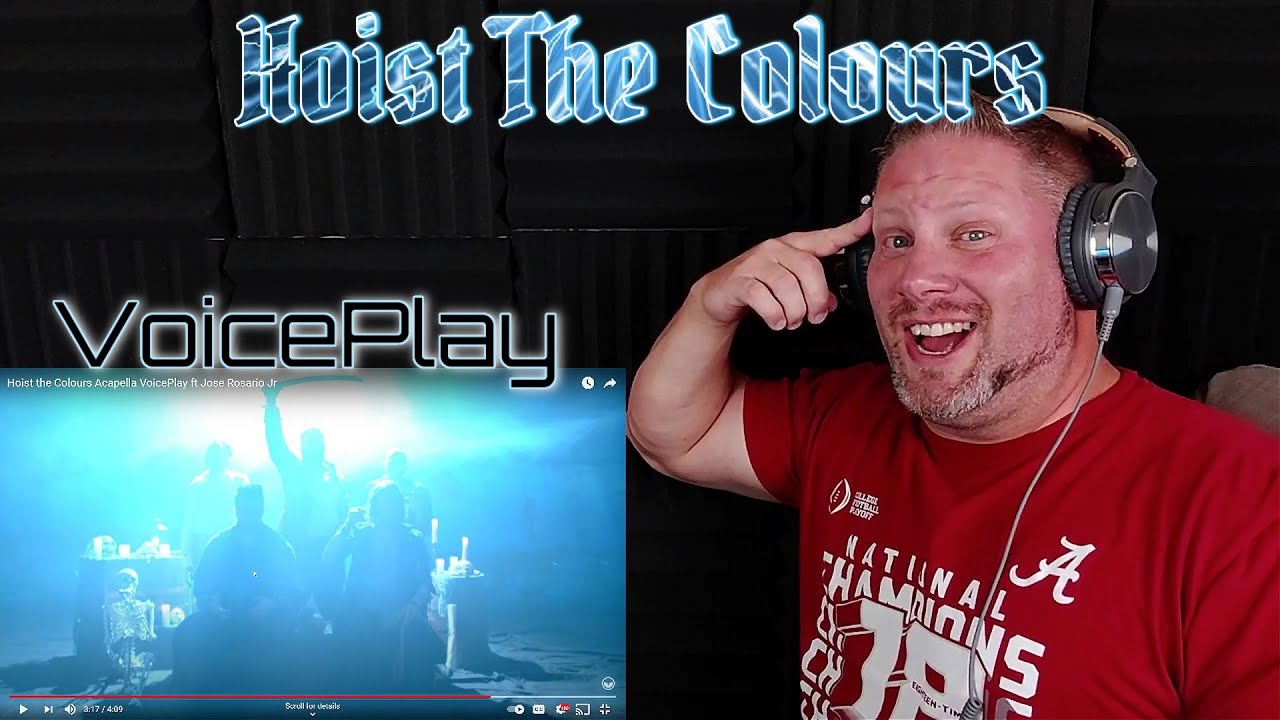 Hoist the Colours Acapella VoicePlay ft Jose Rosario Jr REACTION