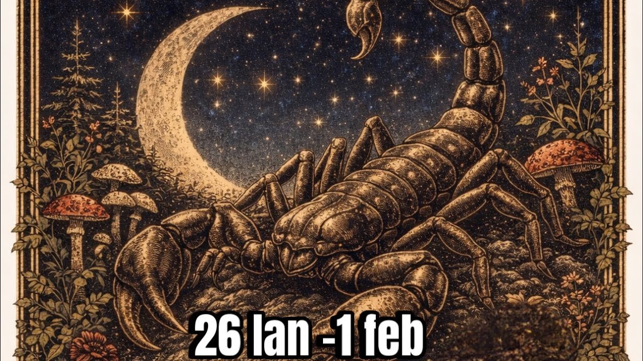 Scorpion :26 ian–1 feb Controlează-ți reacțiile pentru a evita greșelile 🫢