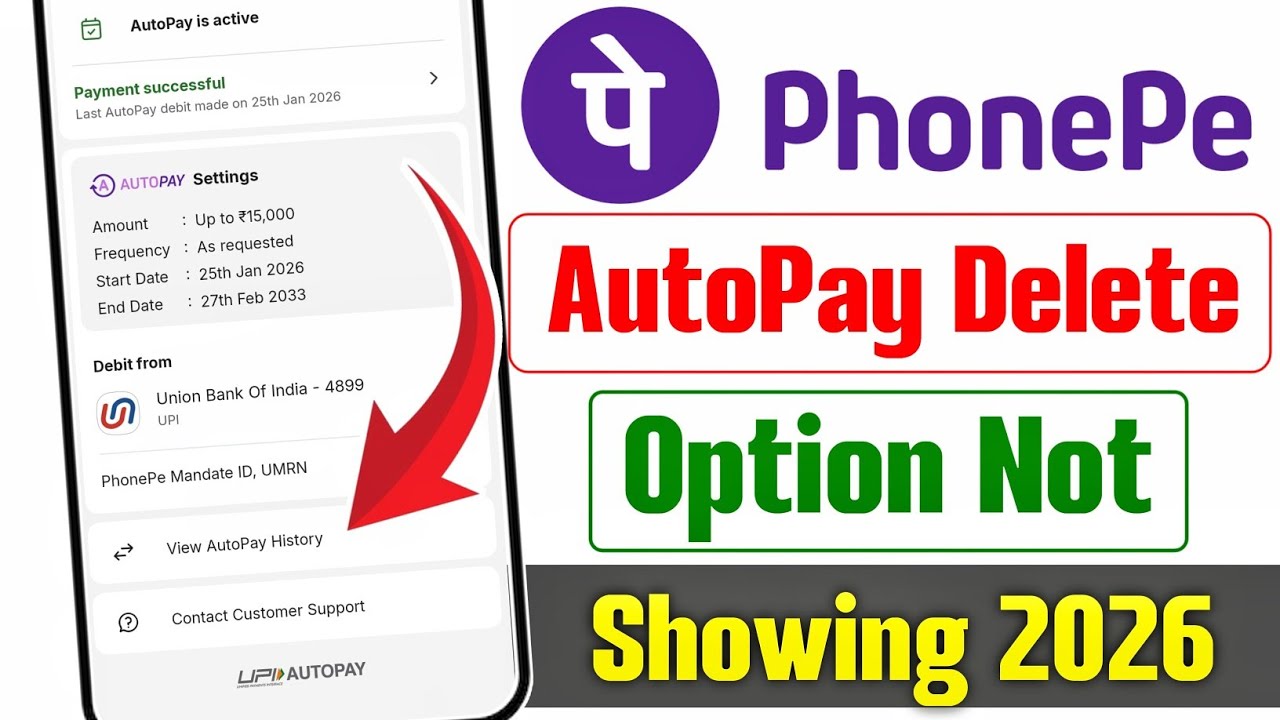 phonepe autopay remove option not showing | phonepe autopay delete option not showing 