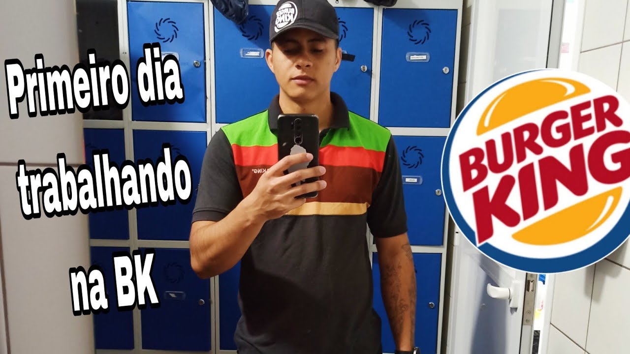 Novo trabalho dele na BURGER KING de PORTUGAL 🇵🇹 * Primeiro dia