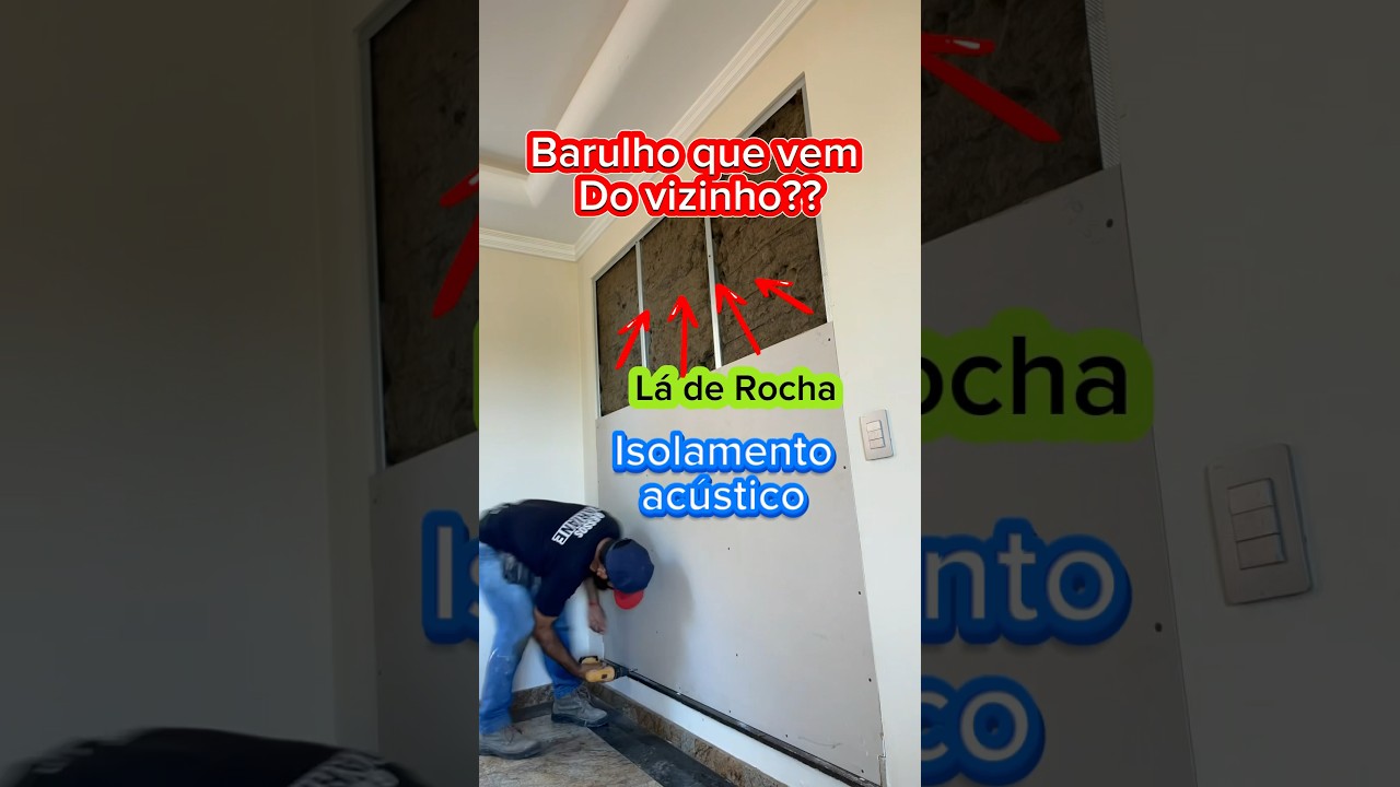 Isolamento ac&uacute;stico 🙏✅👍 #eps #obra #construcao #arquitetura  #drywall #pedreiro