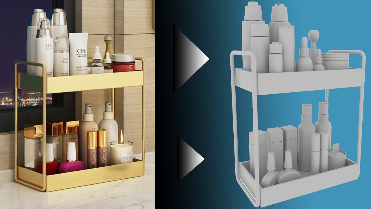 Makeup set 3d modeling in | 3dsmax |