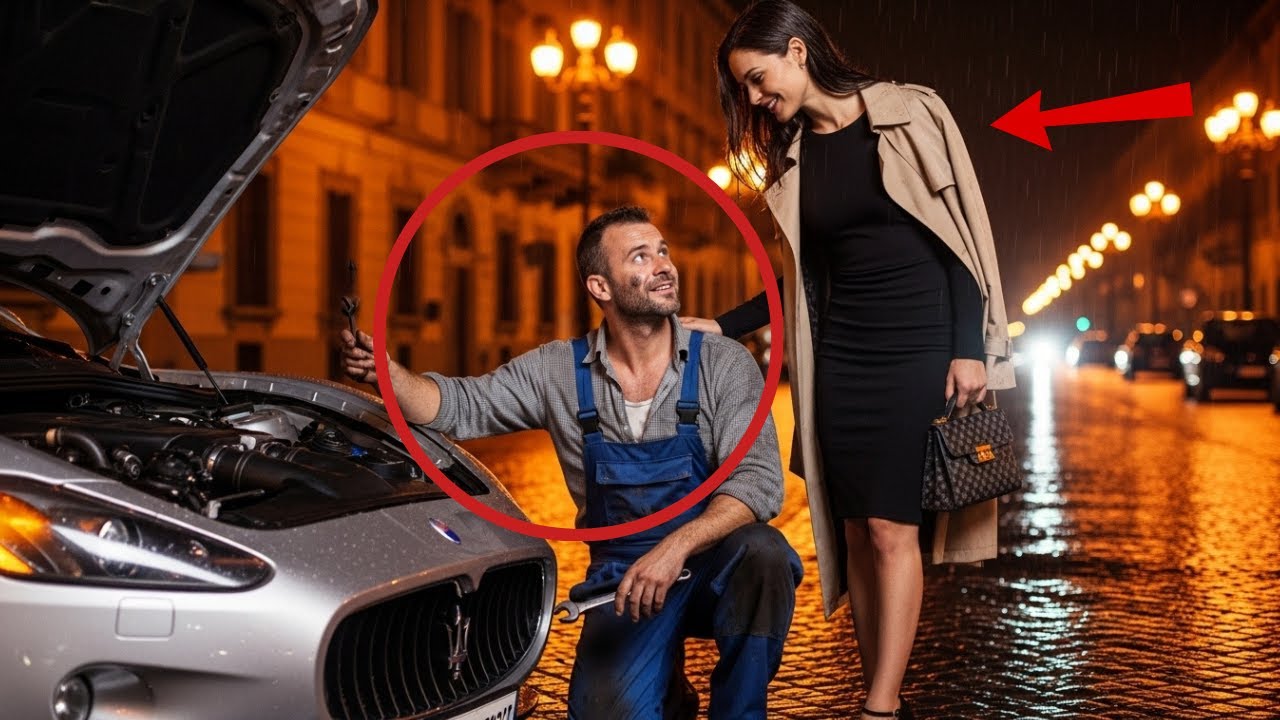 PADRE SINGLE RIPARÒ L'AUTO DI UNA SCONOSCIUTA — SENZA SAPERE CHE ERA UNA MAGNATE FAMOSA