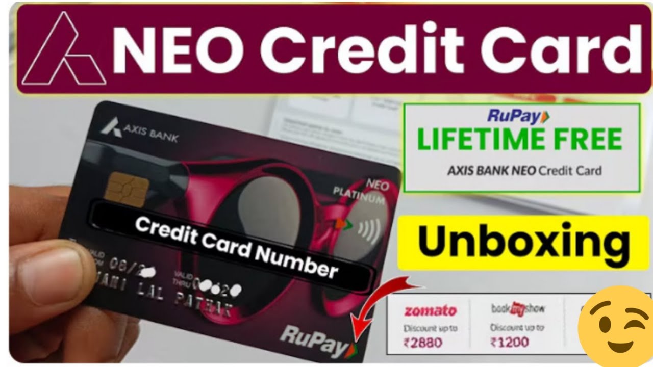 Axis Bank Neo credit card unboxing।Neo credit card benifits।Axis Bank credit card update 2025#rupy