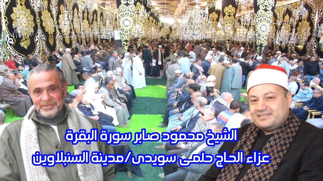 تلاوة للتاريخ ورهيبة للشيخ محمود صابر سورة البقرة مليونية عزاء الحاج حلمى سويدى مدينة السنبلاوين2023