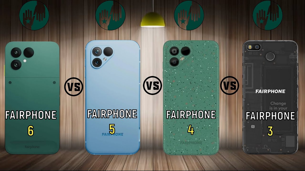 Fairphone 6 vs Fairphone 5 vs Fairphone 4 vs Fairphone 3  | Full Specifications | Features | 2025