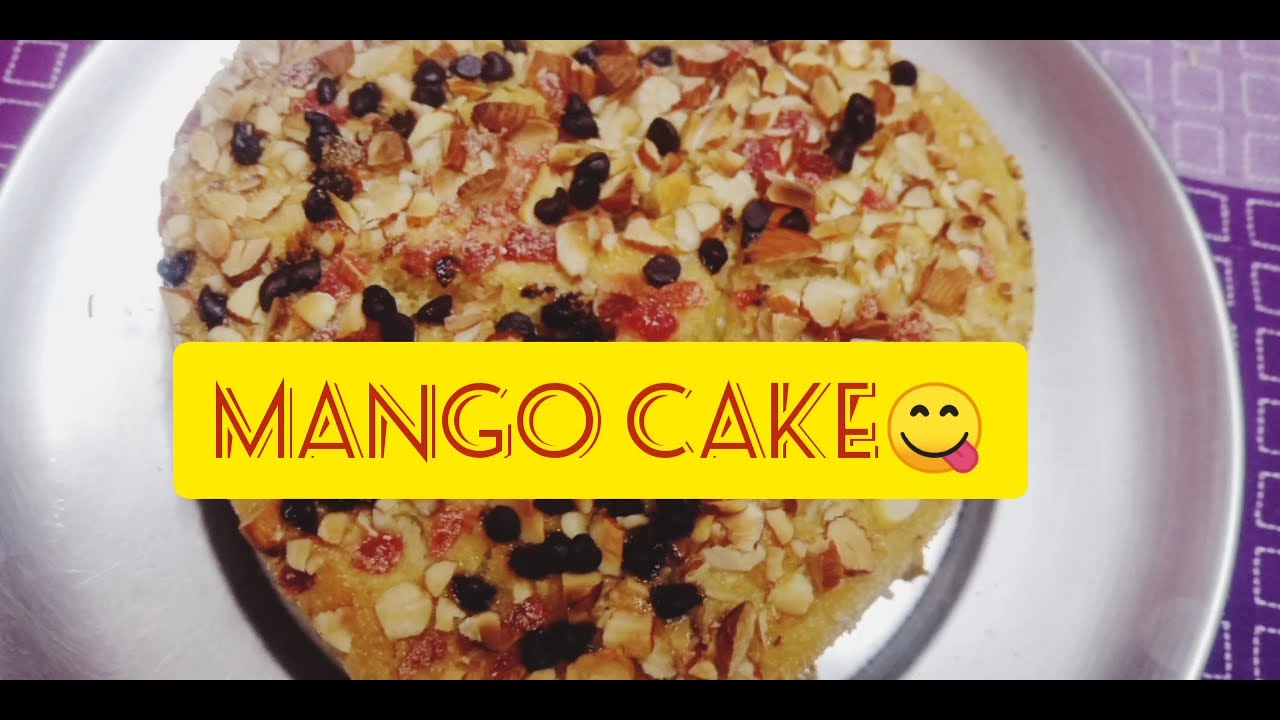 Mango cake 😋|Eggless Mango 🥭Cake🍰 Without Oven Butter Paper🥰 #Mangocake #youtubeindia #SandhyaMJ