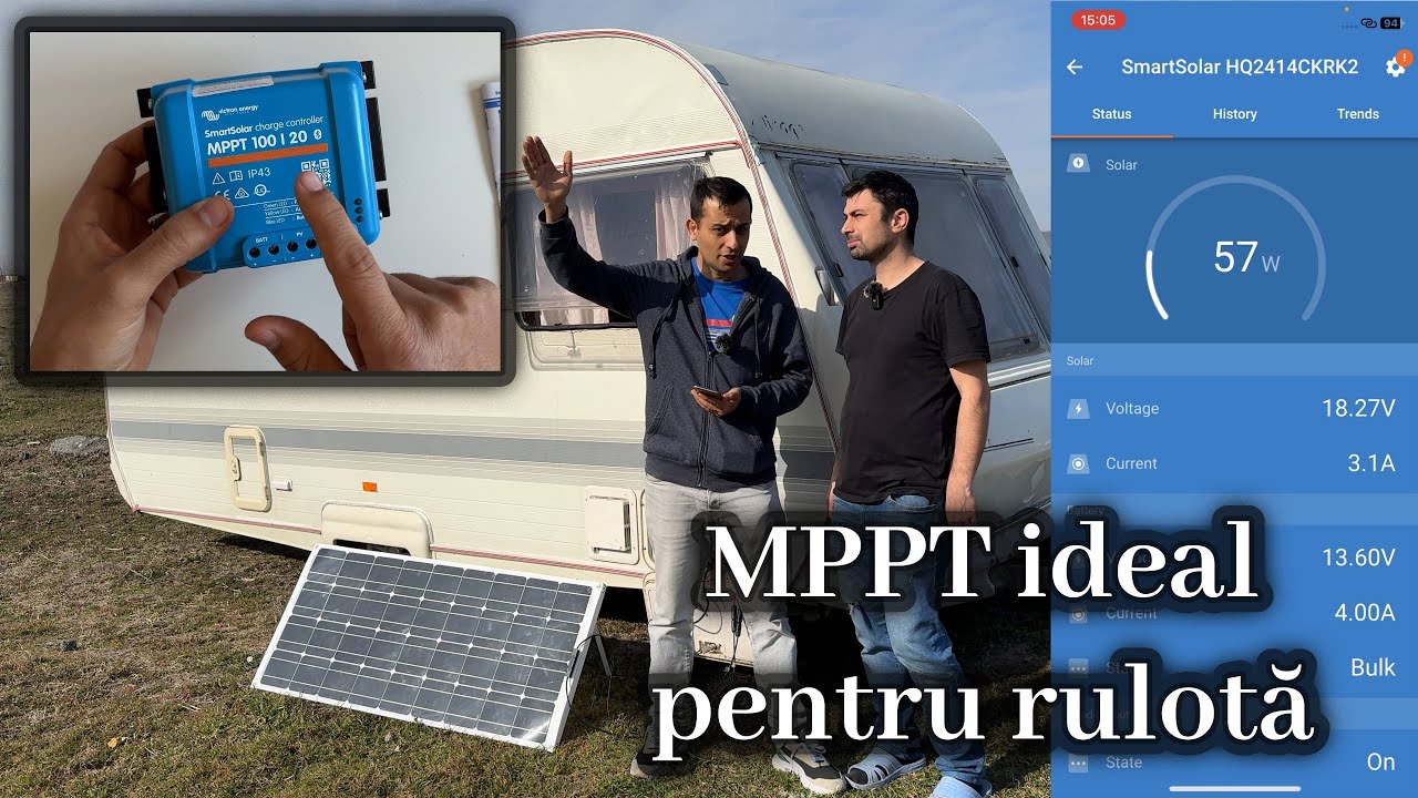 Instalare si configurare MPPT SmartSolar 100/20 Victron la rulota