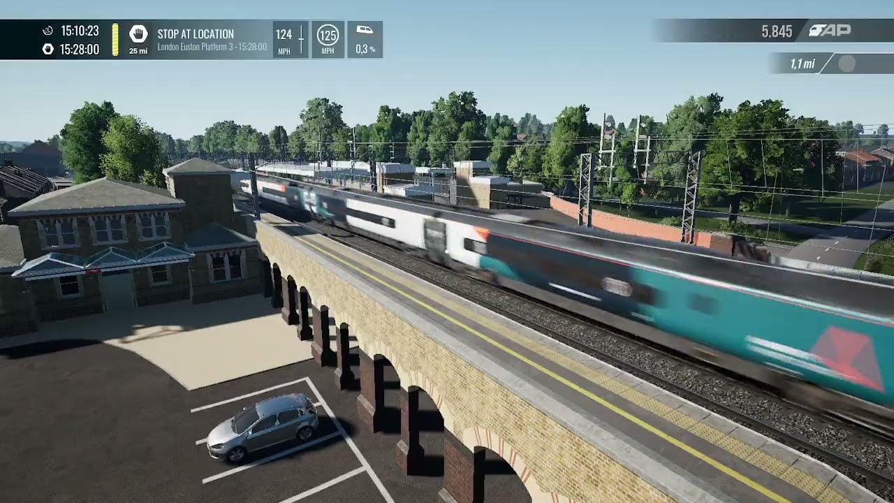 TSW6 | Class 390 | Milton Keynes C. - London Euston
