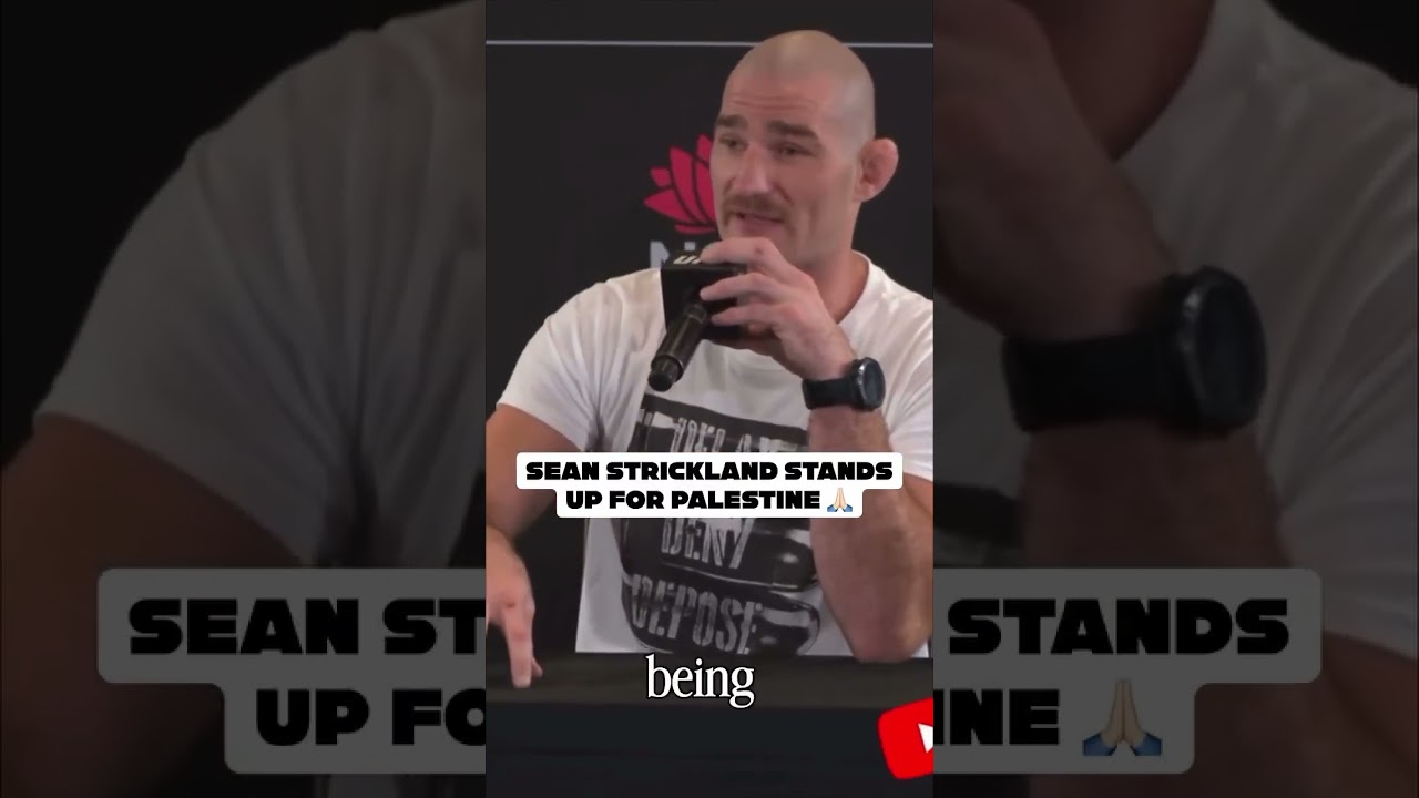 Sean Strickland Stands With Palestine #seanstrickland #ufc #mma #palestine #israel #mma #usa #jre