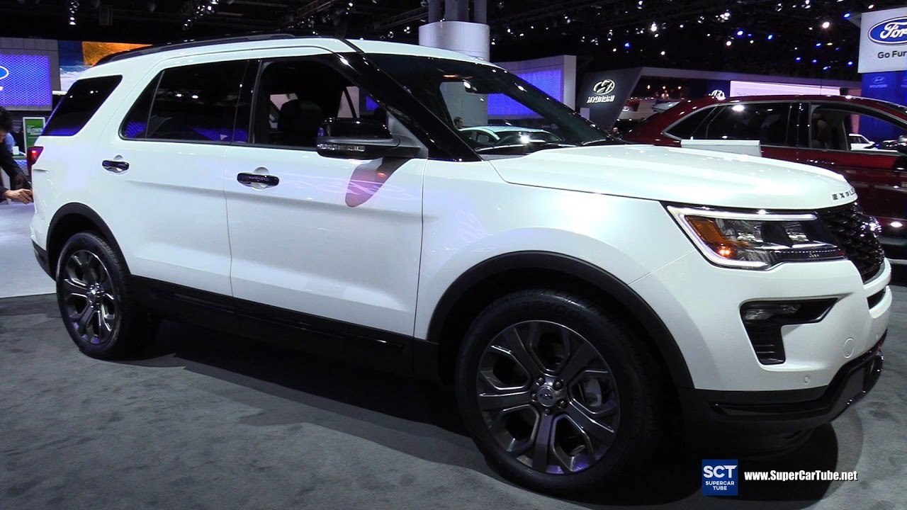2018 Ford Explorer Sport - Exterior and Interior Walkaround - Debut at 2017 New York Auto Show