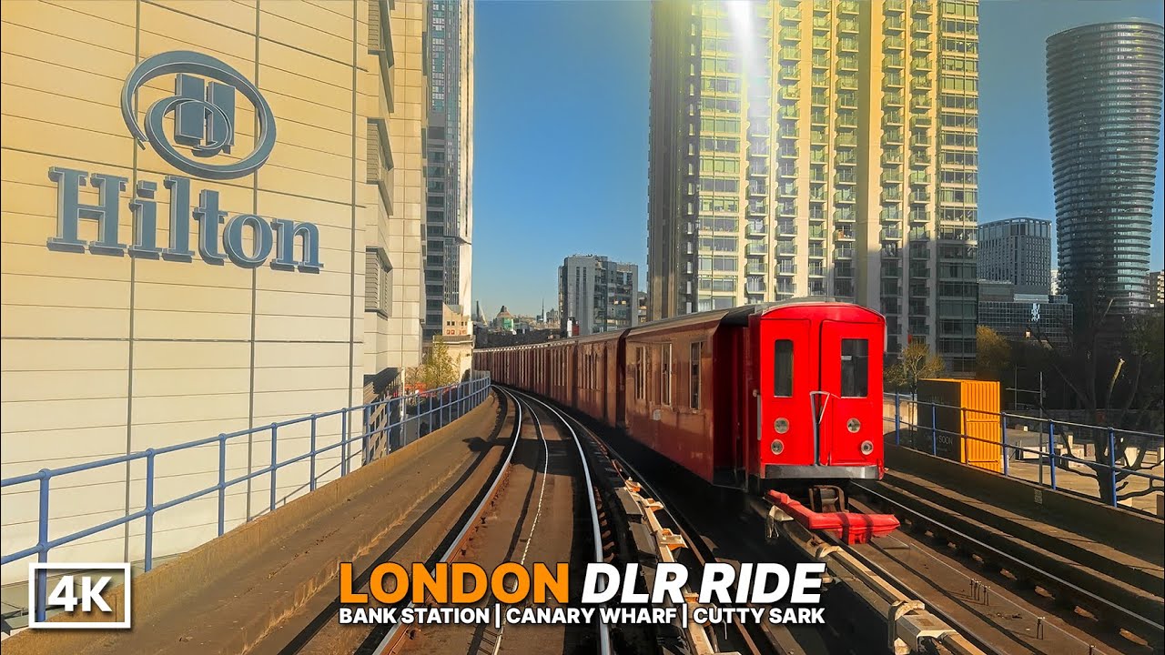 This London Train Feels Like a Roller Coaster! 🎢 Stunning DLR Ride from Bank to Cutty Sark | 4K HDR