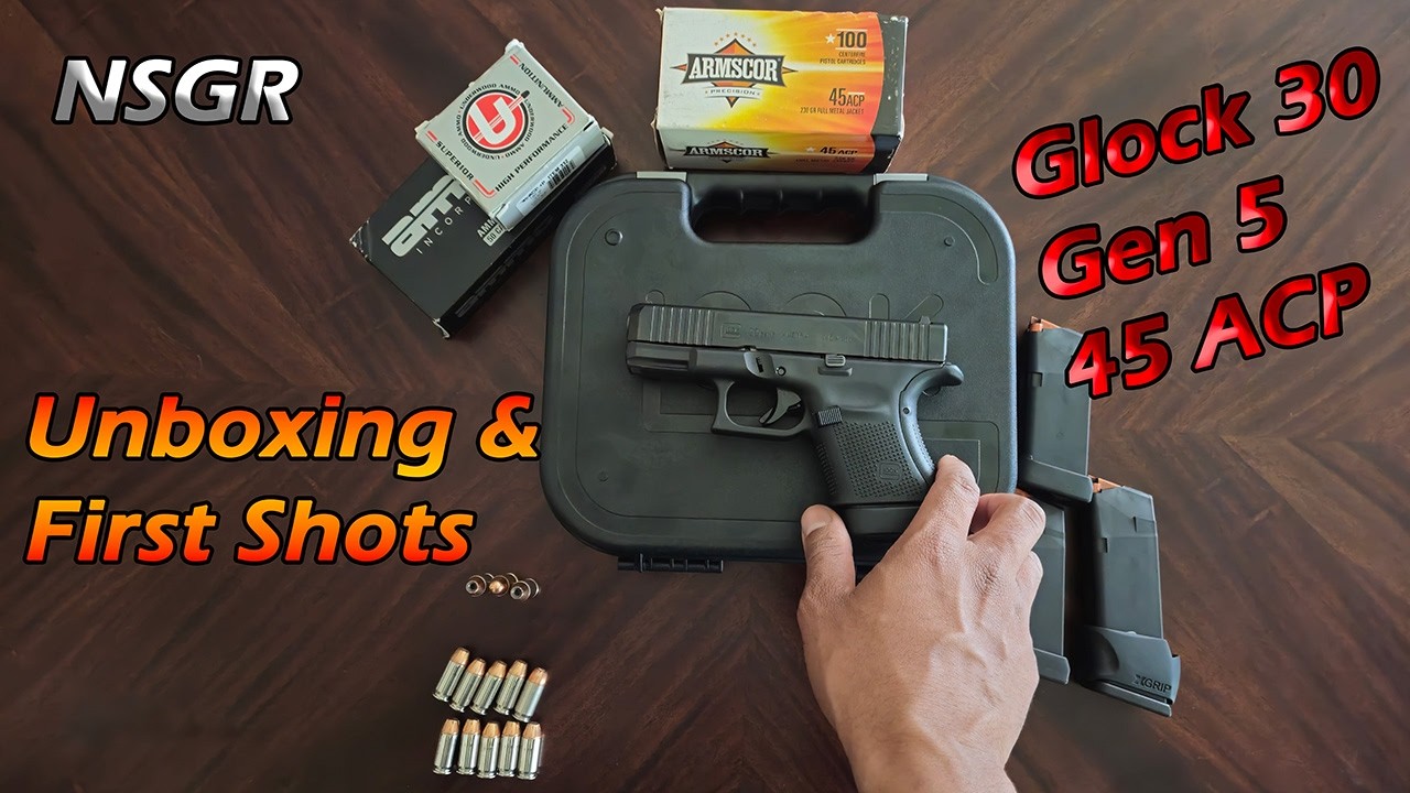 Glock 30 Gen 5: Unboxing #5 & First Shots