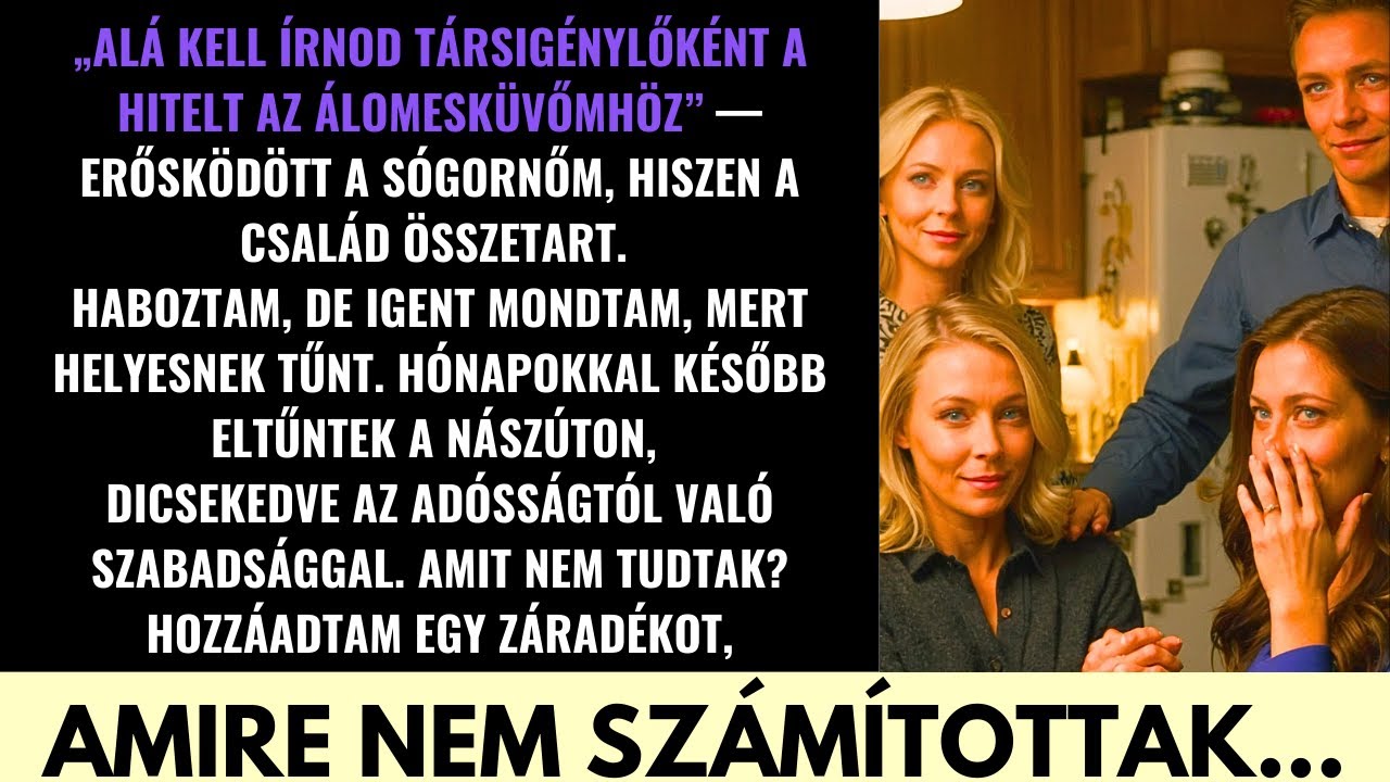 A Sógornőm Megkért, Hogy Társaláírjam az Esküvői Hitelt—De Váratlan Feltételt Tettem Bele