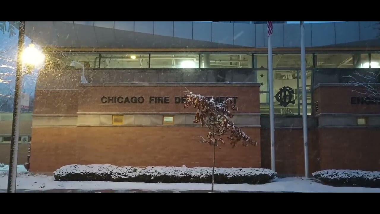 Chicago Fire Department on Clark Street in Rogers Park 1/13/2024  
