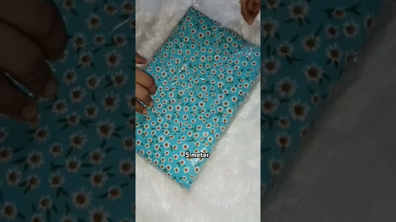 5 meter crepe fabric at affordable price🩵✨😍