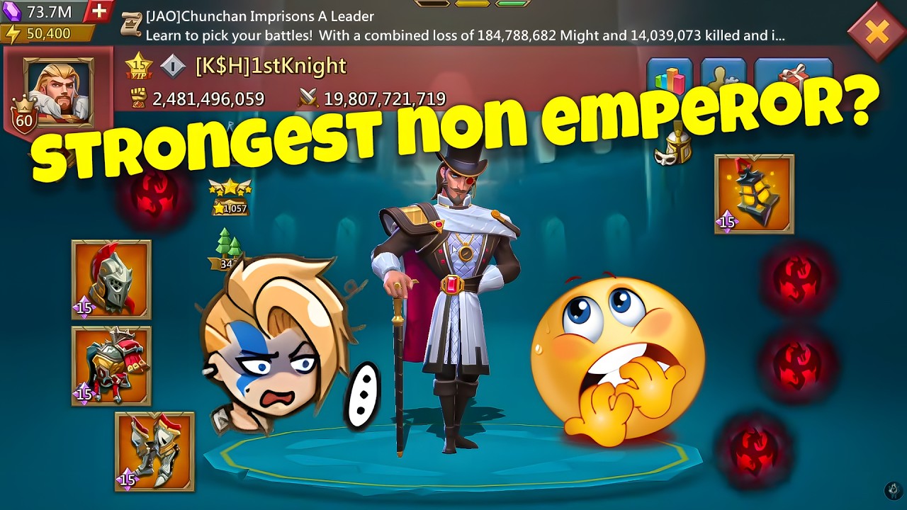 Lords Mobile - 1stKnight Wrecking Havoc in K103! Strongest non emperor account?