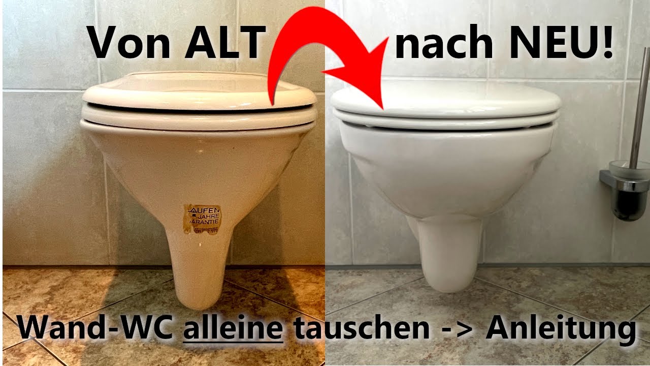 Wand WC tauschen | abbauen | anbauen - montieren - austauschen