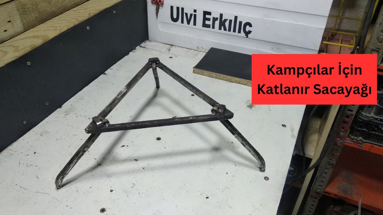 Kampçılar İçin Çantada Taşınabilir Katlanır Sacayağı.Yapımı,Kolay Eğlenceli trivet stove for camping