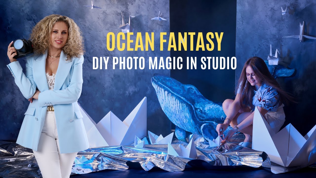 I Turned My Studio Into an Ocean for a Magical Whale Photoshoot!