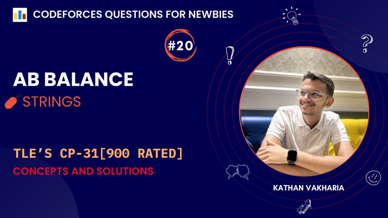 AB Balance | Codeforces | CP31 от @TLE_Eliminators | Рейтинг 900 | Q-20